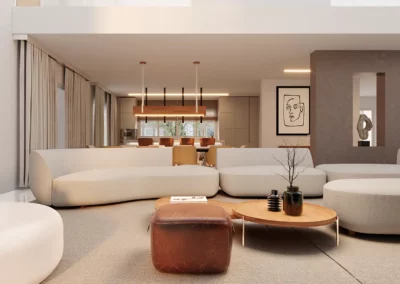 Terrace, living room and bedrooms